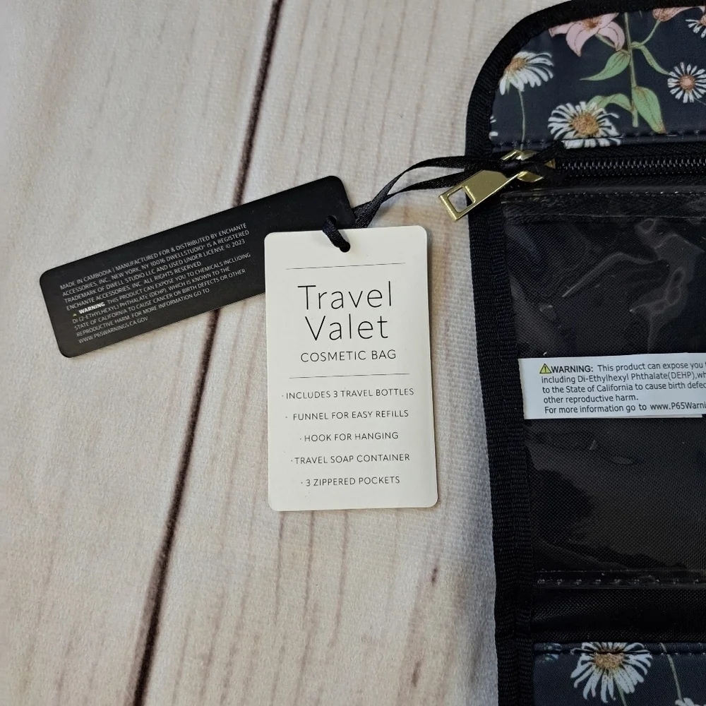 Floral Hangable Travel Toiletry Cosmetic Bag